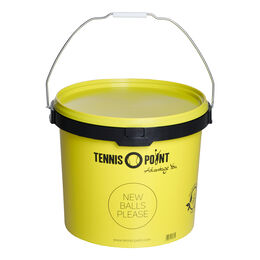 Accessoires Pour Entraîneurs Tennis-Point Balleimer Mit Deckel, Rund - Gelb